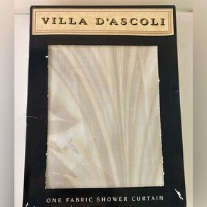 Villa D’Ascoli fabric shower curtain NIB